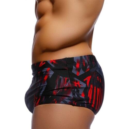 Men Swimwear Bikini Swim Brief Swimsuits Board Shorts Surf Boxer Trunks Black Red Beach Bathing Suit Underwear Boardshorts