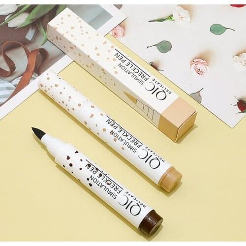 Natural Lifelike Freckle Pen Waterproof Long Lasting Dot Spot Pencil Makeup Tool Soft and natural color rendering