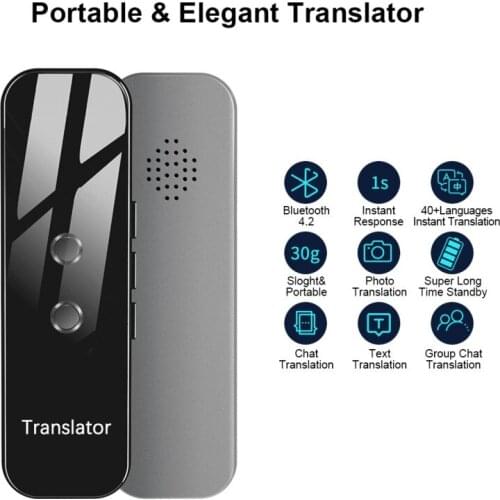 Smart Voice Translator Smart Instant Real Time Voice 40+Languages Travel Business Translator For IPhone & Android