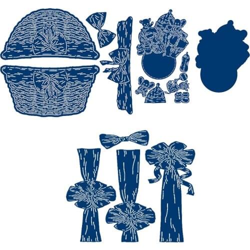 Flower Basket Animal Elephant Metal Cutting Dies For Scrapbooking Album Craft Embossin Card Making New 2019 Dies