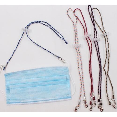 Adjustable Face Mask Lanyard Handy Convenient Safe Facemask Rest&ear Holder Rope Hanging Neck Rope Protection Halter Ropes