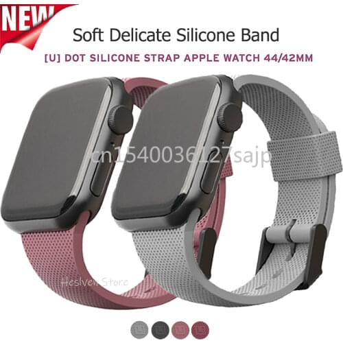 Solo Loop strap For Apple Watch Band 44mm 40mm 38mm 42mm fashion dot silicone sport bracelet band for iWatch Series 3 4 5 SE 6