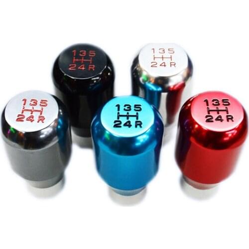 Manual Shift Knob 5-Speed Aluminum Alloy Head Knob Auto Car Gear Head Manual Transmission Handle Stick Lever Car Accessories
