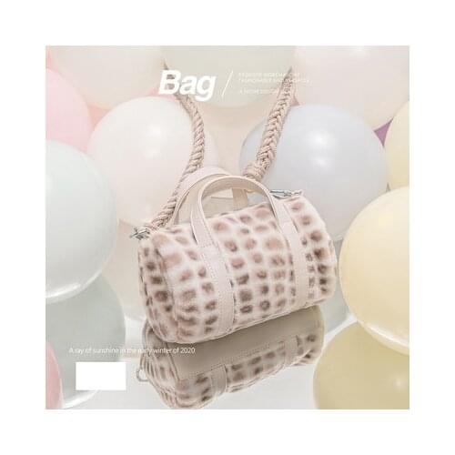 Bucket Bag Handbag Fashion Faux Fur Winter Bags Women Shoulder Crossbody Bag Ladies Plush Hand Bags Designers Bolsa Feminina Sac