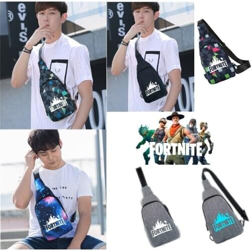 Fortnite Shoulder Bag Men Luminous Chest Bag Backpack Fortnight Crossbody Bags Student Handbag Cycling Sports Travel