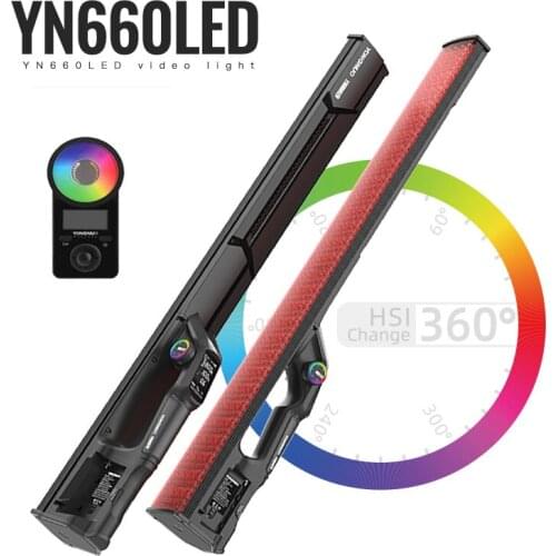 YONGNUO YN660LED YN660 LED RGB Video Light Colorful Ice Handheld Stick Tube App Control Photography Lighting