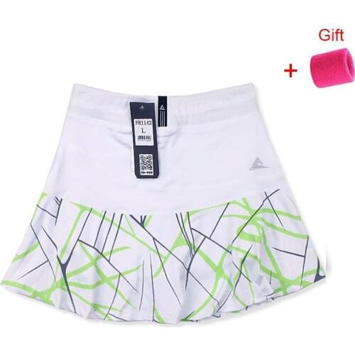 Womens Sports Skirt Tennis Short Badminton Skirt with Safety Shorts Striped Tennis Skort