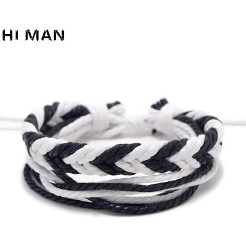 13 Styles Simple Design Hand-woven Multilayer Cotton Rope Bracelet Men Women Classic Fashion Yoga Creative Bracelet Wholesale