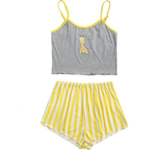 2021 new pijamas mujer women summer short pajamas girls clothes comfortable home conjuntos de mujer