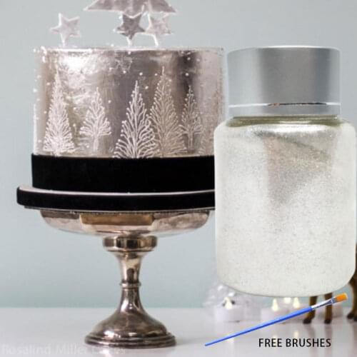 10g Edible Gold Powder Silver Powder Cake Fondant Chocolate Decoration Powder Pearl Baking Color Dust Edible Glitter Powder