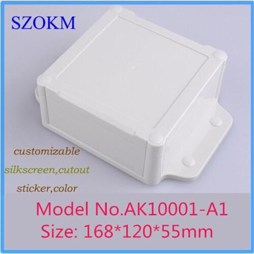 10 pieces a lot, IP68 wall mount electronics plastic instrument enclosure 168*120*55mm waterproof enclosure plastic enclosure