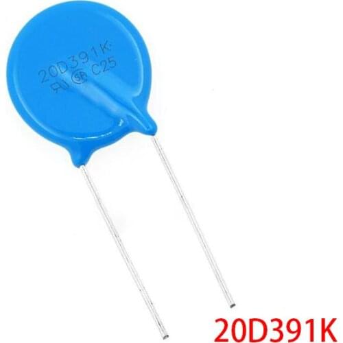 5pcs varistor 20D391K 390V piezoresistor 20D391