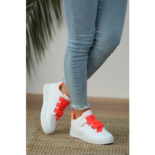 A380-20Beyaz Orange Pink Potin White Orange Women 'S Shoes A380-20