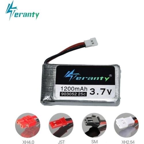 3.7V 1200mAh 25C Lipo Battery for Syma X5 X5C X5SW X5SC X5S X5SC-1 M18 H5P RC Quadcopter 1200mAh 903052 3.7V battery for SYMA