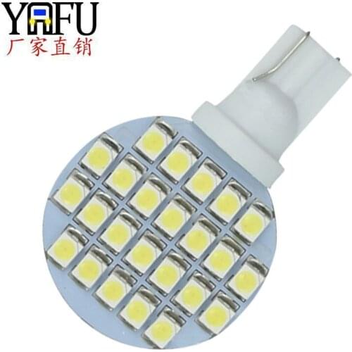 Automobile LED lights, side lights, side lights, T10 24 lights, 1210 round 24 lights, 12V cross border special supply