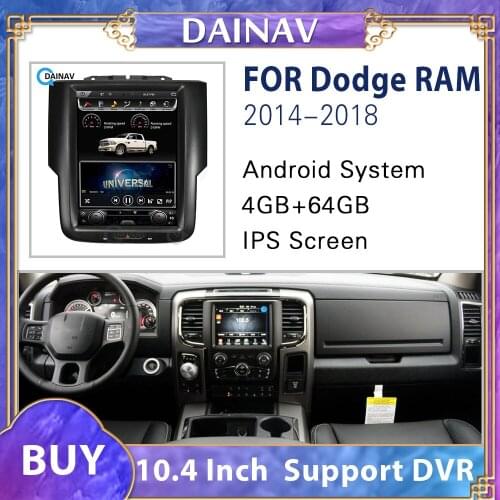 Tesla Style Car Radio GPS Navigation Car Multimedia Player For Dodge RAM 1500 2014 2015 2016 2017 2018 Car Radio Stereo Auto