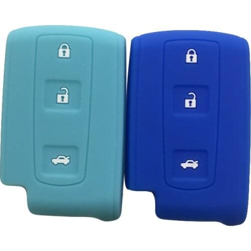Silica Gel Key Covers for Car Keys for Toyota Avensis Verso Prius Crown Car Accessories Flip Key Fob Case for Keychain Alarm