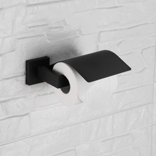 Black Finish Unique design 163*82*55mm bathroom Toilet Paper Holder Wall mounted stainless steel