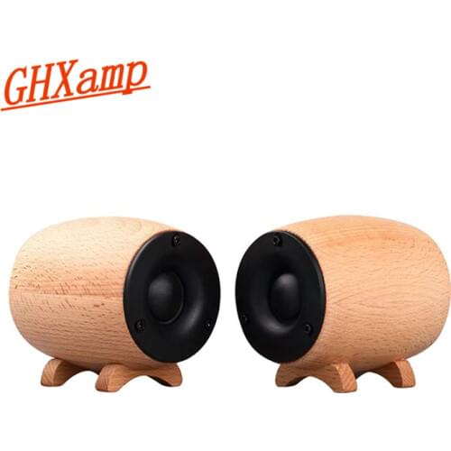 GHXAMP Solid Wooden Tweeter Speaker HIFI Super Treble Sound Box Home Theater KTV Full Range Tweeter Compensation Neodymium 2PCS