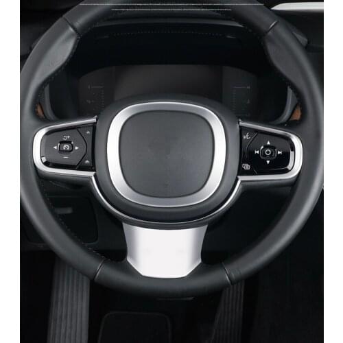 For Volvo S90 XC90 steering wheel decorative frame xc60 v90 special ABS plating interior stickers s60 v60 2020 Car accessories