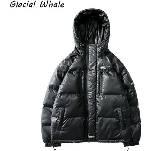 Glacial whale Men's Parkas With A Hood
