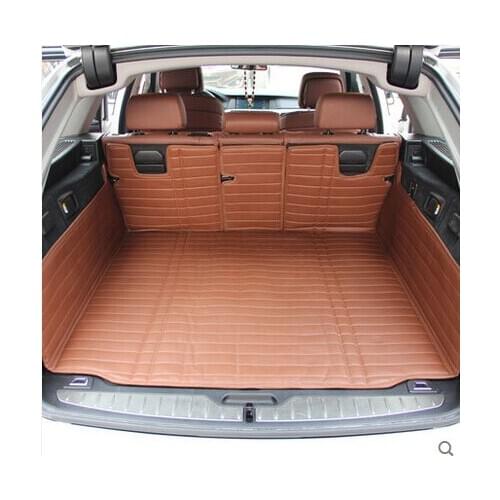 Good carpets! Full set car trunk mats for BMW 5 Series F11 2016-2010 waterproof durable boot carpets cargo liner,Free shipping