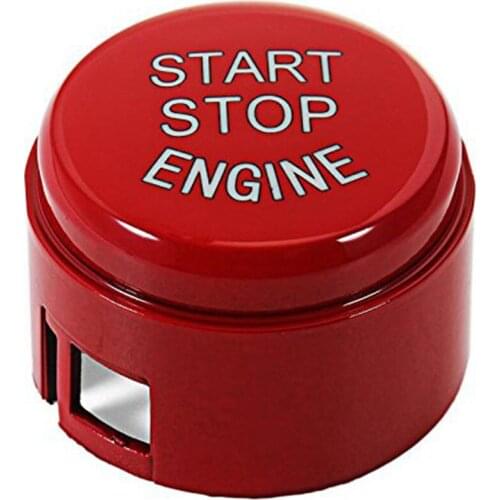 Engine Start Stop Button Push Button Ignition Switch Cover Replacement for BMW 5 6 7 F01 F02 F10 F11 F12 2009-2013 without"OFF"