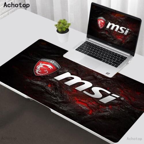 Mouse pad MSI Logo Computer Laptop Anime Carpet Keyboard XXL Mouse Mat tapis de souris Large Mouse Pad Keyboards gamer desk Mats