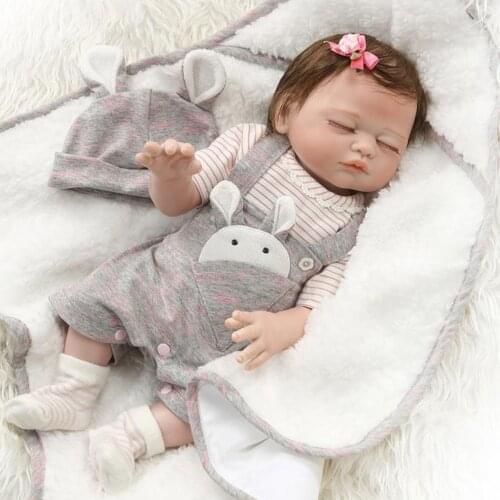 NPK 50cm Full Body Silicone Reborn Baby Doll Like Real Soft Vinyl bebes reborn boy girl Bath Shower Toy Dolls Birthday Gift