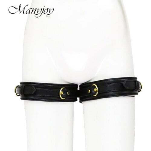 New Arrive 7 colors Adjustable PU Leather Erotic leg Cuffs BDSM Restraints Bondage Adult Sex Toy Sex Slave for Women Couples