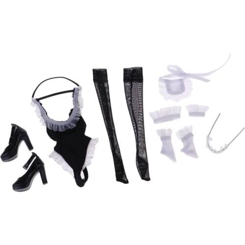 1/6 Scale Maid Clothing Bodysuit Stocking For 12inch Action Figure