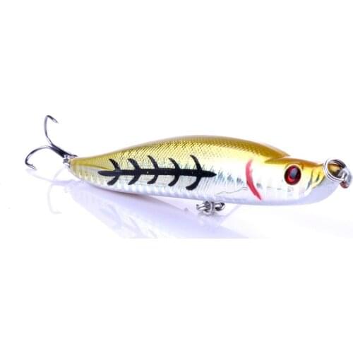 New Quality Pencil Fishing Lure Isca Artificial Fishing Hooks 9.5cm 16g Popper Carp Fishing Tackle Pesca Peche Wobbler