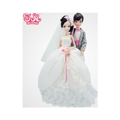 New Arrival Kurhn Couples Dolls For Boys Girl Bride And Gloom Doll Wedding Gift- Sweet Times #9113