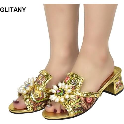 New African Women Party Shoes Shoes for Wedding Open Toe Plus Size Wedding Shoes Bride Luxury Women Designers Ladies Dress Shoes