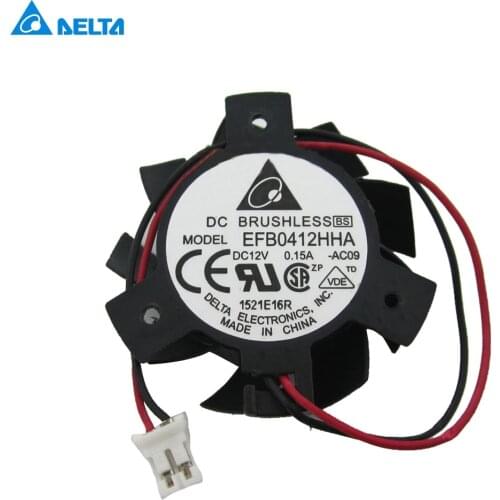 Video card New EFB0412HHA -AC09 Graphics card cooling fan 12V 0.15A 36mm diameter blades