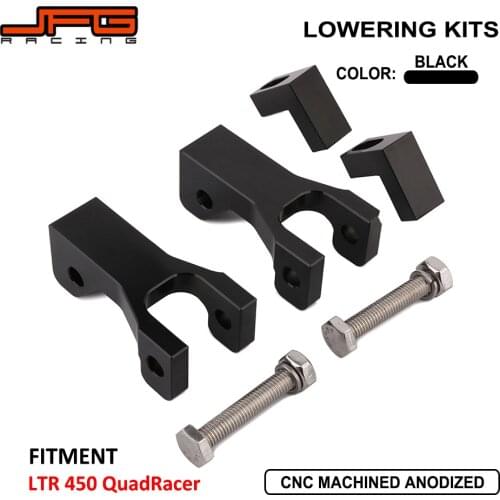 ATV Front Lowering 3.5" Adapter Aluminum Adjustable Kit For Suzuki LTR 450 LTR450 QuadRacer (Original stock A-Arms Only) Only)
