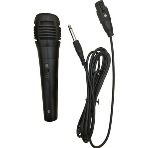 Wired Microphone Handheld 6.5mm Wired Uni-directional Dynamic Karaoke Microphone with Audio Cable Wired Microphone 2020