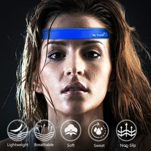 1PCS Non-Slip Sweatband Headband Sport Head Sweat Band for Men Women Fitness Yoga Tennis Badminton Basketball Hair Sweats Bands