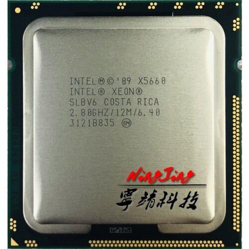 Intel Xeon X5660 2.8 GHz Six-Core Twelve-Thread CPU Processor 12M 95W LGA 1366