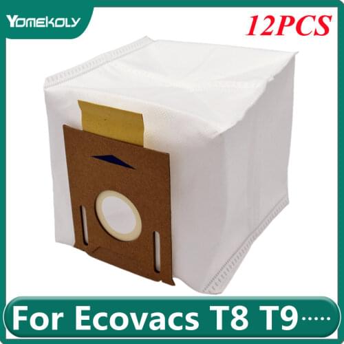 For ECOVACS DEEBOT OZMO T8 T8 AIVI Yeedi K781+ Robot Vacuum Cleaner High Capacity Leakproof Dust Bag Replacement Parts