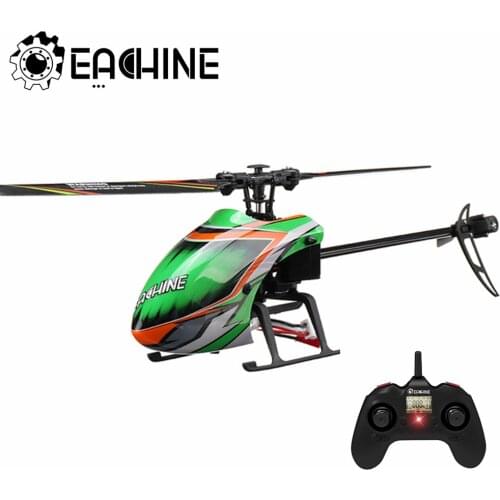 Eachine E130 RC Helicopter 2.4G Core Motor 4CH 6-Axis Gyro Altitude Hold Stable 15 minutes Flight time Flybarless Nylon RTF Toys