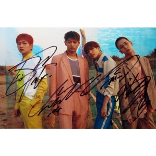 Hand signed SHINEE autographed The Story of Ligh group photo 4*6 free shipping K-POP 052018A