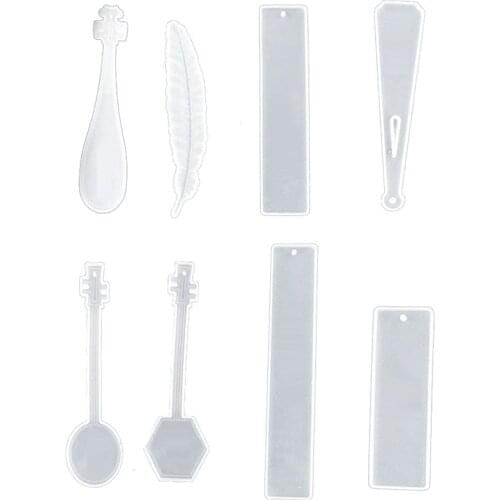 DIY Bookmark Rectangle Resin Casting Mold Transparent Epoxy Resin Jewelry Craft Mold for DIY Bookmark Crafts