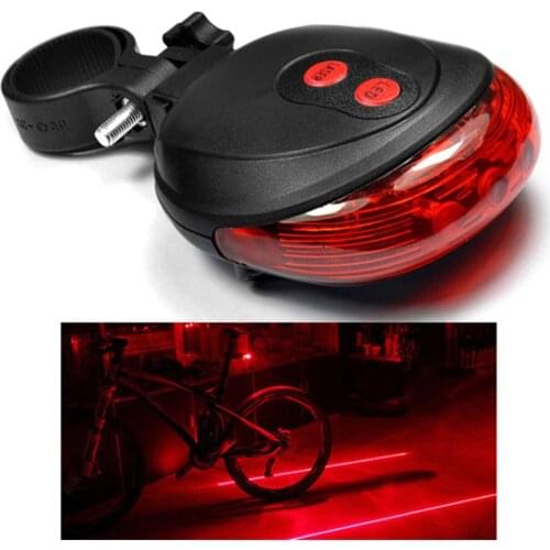 Cycling LED Taillight Mountain Bike Bicycle Night Cycling Rear Lamp 3 Color 3Modes Warning Alert Light Parallel Lines/Gypsophila
