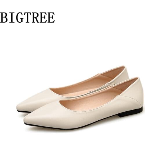 Women Spring Shoes Leather Shoes Women Pointed Toe Flats Loafers Women Slip On Shoes For Women Chaussures Femme Sapato Feminino
