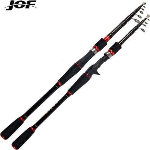 JOF Fishing Rod 1.8M 2.1M 2.4M 2.7M Telescopic Fishing Rod Spinning Rod Casting Rod Fishing Accessories Sea Carp Fishing
