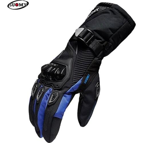 Waterproof Motorcycle Gloves Long Guantes Moto Invierno Windproof Warm Touch Screen Non-slip Wearable Protection Motorbike Glove