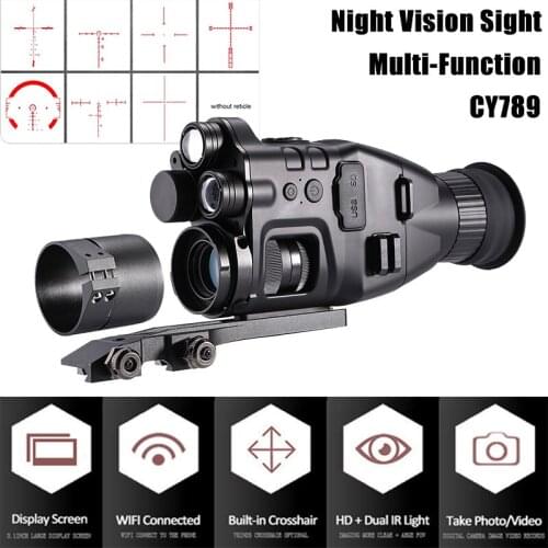 Night Vision Sight Monocular Rifle scope HD Professional Camera with Wifi APP 200M Range NV Scope 940nm