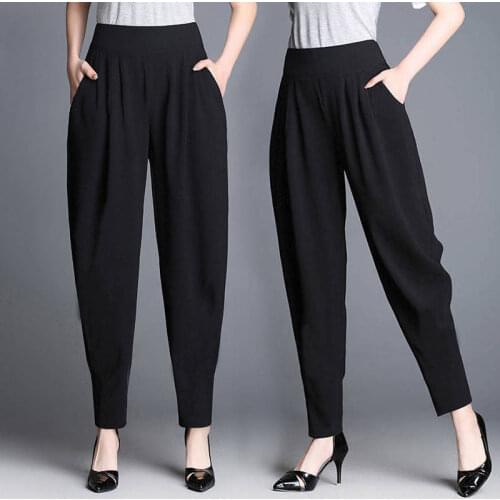 Women Pants Spring, Summer, Autumn Loose Fat Casual Bloomers Children Pantalones De Mujer