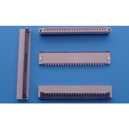 100pcs FPC FFC flat cable connector socket 24pin 1.0mm Pitch for Laptop keyboard interface